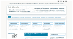 Desktop Screenshot of abogadosruidos.com