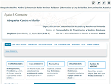 Tablet Screenshot of abogadosruidos.com